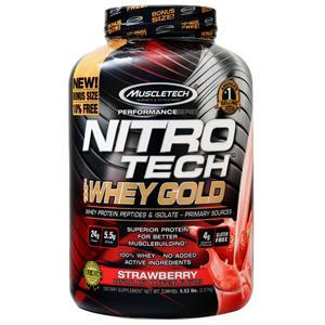 NITRO-TECH 100% Whey Gold 5.53lb straw - MT